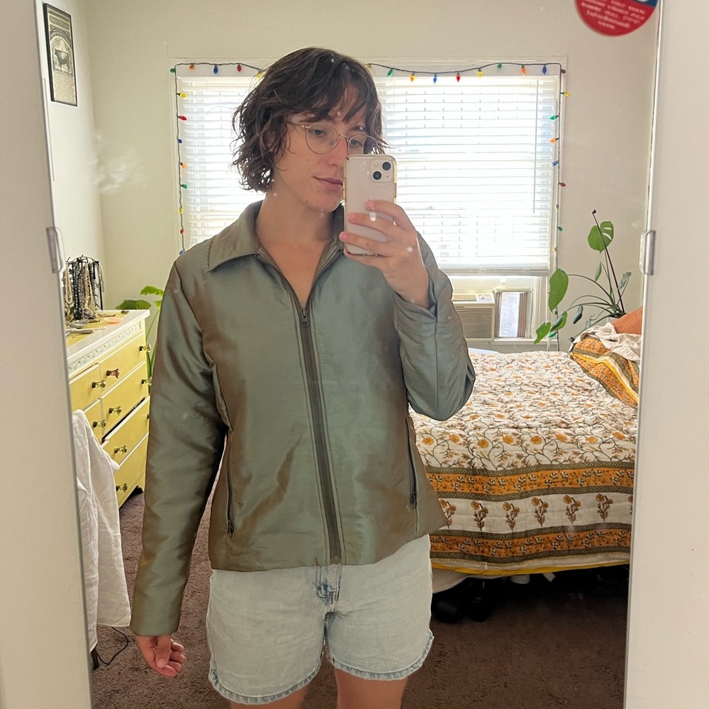 Chico’s iridescent jacket